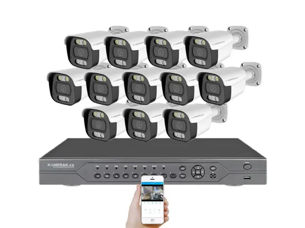 poe ip 12 kamerovy set xm-1214b 4mpx, cz menu