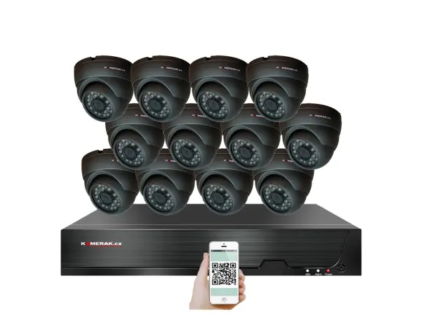 4k 12 kamerovy poe ip xm-1211d 8mpx, h.265, cz menu