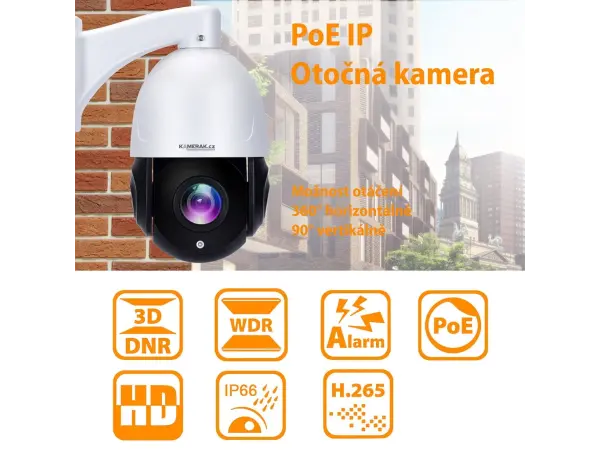 poe ip ptz otocna kamera xm-22c 5mpx, 20x opticky zoom 4,7-94mm objektiv