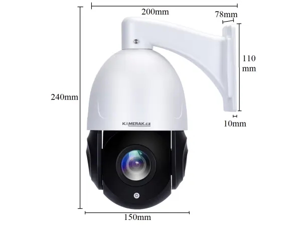 poe ip ptz otocna kamera xm-23c 5mpx, 20x opticky zoom 4,7-94mm objektiv