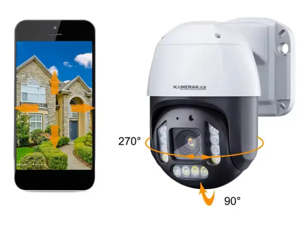 4k poe ip kamera otocna ptz xm-20d 8mpx s mikrofonem