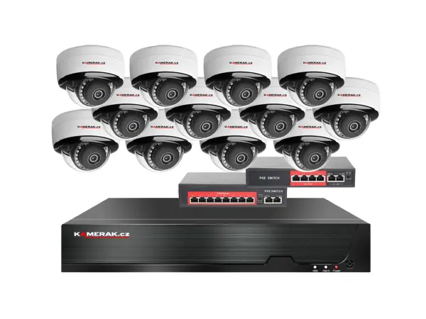 ip 12 kamerovy set s externim poe xm-1205b-ext. 4mpx, cz menu