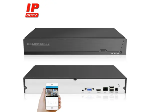 ip 16 kamerovy set s externim poe xm-1602b-ext. 4mpx, cz menu