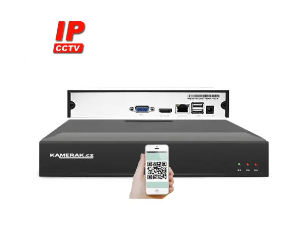 4k ip 16 kamerovy set s externim poe xm-1612d-ext. 8mpx, cz menu