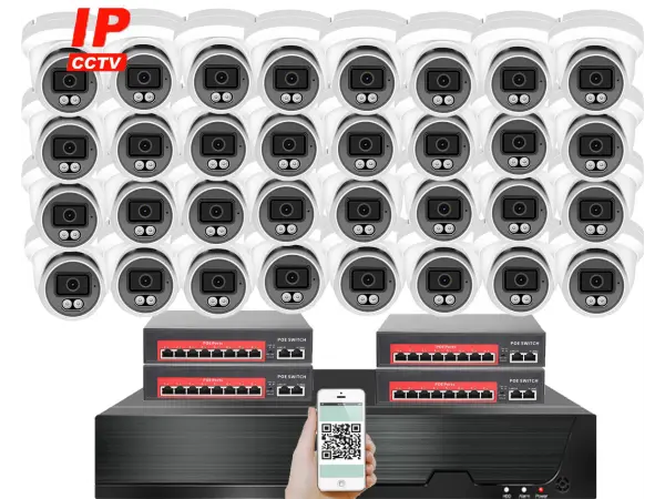 ip 32 kamerovy set s externim poe xm-3209b-ext. 4mpx, cz menu