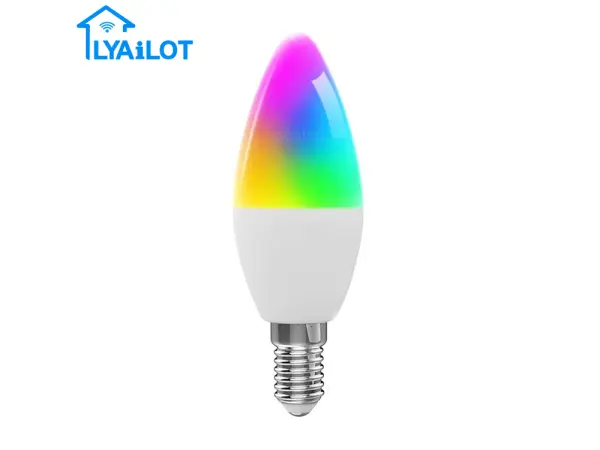 inteligentni e14 wifi control rgb smart lyailot led zarovka wifi