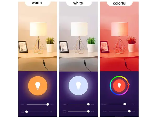 inteligentni e14 wifi control rgb smart lyailot led zarovka wifi