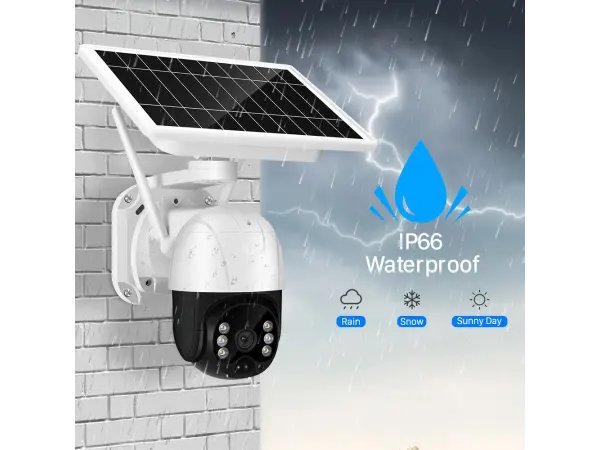 wifi solarni kamera xm-924 3mpx, 6x baterie, p2p app icsee