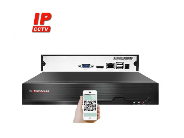 nvr-6410 10ch rekorder az 8mpx pro 10 ip kamer, cz menu