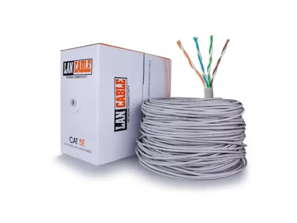 sitovy kabel utp cat5e drat 305m box sedy