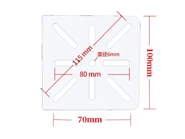 montazni drzak pravouhly pro montaz kamery 100/150x100mm