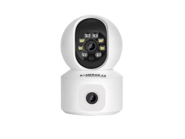 wifi otocna ip kamera xm-105 2+2mpx 355/90 stupnu, 2 objektivy  xmeye
