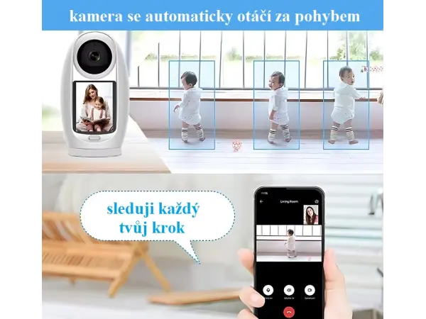 p2p wifi ip kamera xm-115 ptz-otocna s lcd 2mpx