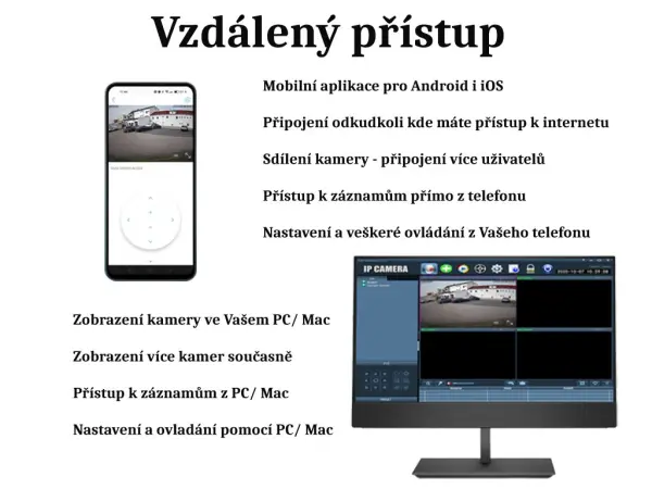 wifi otocna kamera ptz ip camhi-436 4mpx 4 ir + 4 led diody pro barevny obraz v noci