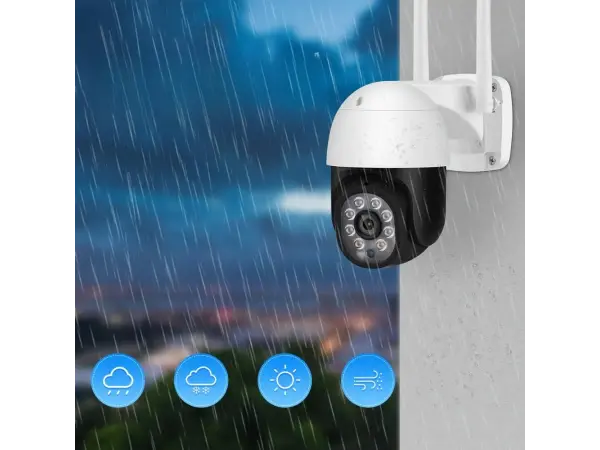 wifi otocna kamera ptz ip camhi-436 4mpx 4 ir + 4 led diody pro barevny obraz v noci