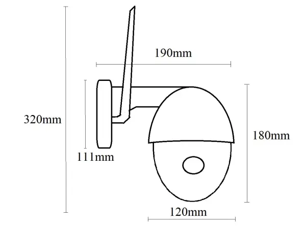 wifi otocna kamera ptz ip camhi-541 5mpx