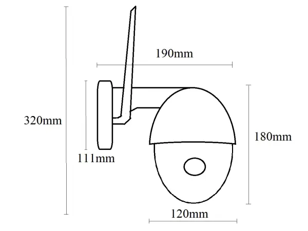 wifi otocna kamera ptz ip camhi-542 5mpx, 5x opticky zoom