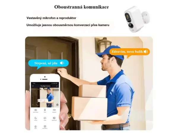 wifi p2p ip kamera tuya pst-sdw-2-s 2mpx 2ks baterie se solarnim panelem