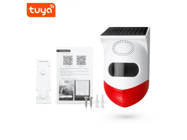 tuya solarni wifi alarm ct80wr sirena proti kradezi