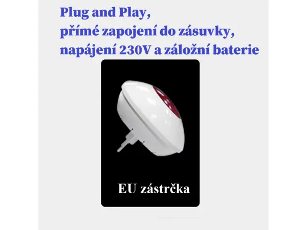 wifi chytry domovni bezdratovy alarm sn11 tuya  s vykonnou sirenou pro android,ios