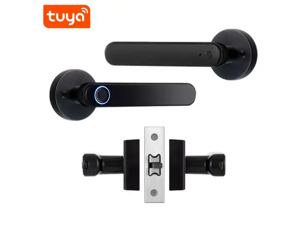 tuya smart dverni zamek s cteckou otisku prstu bluetooth pst-t8