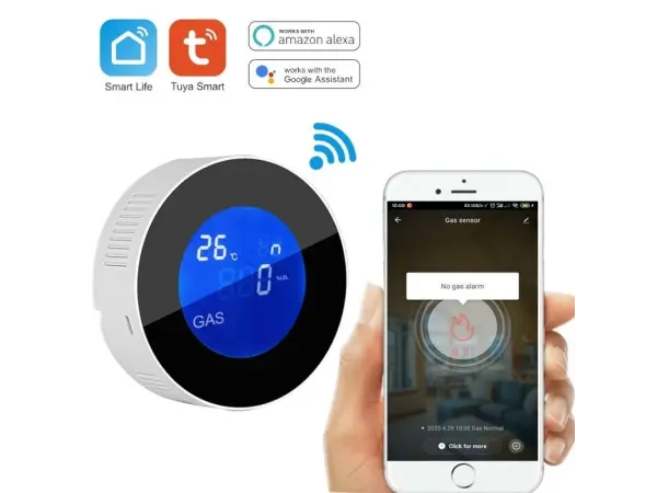 wifi smart tuya - detektor plynu pa-210 pro android/ios