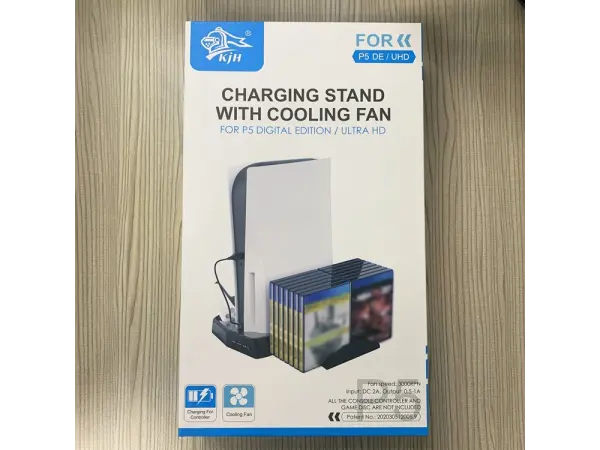 vertikalni stojan 5v1 a dobijeci stanice p5-010-2 pro playstation 5 (ps5)