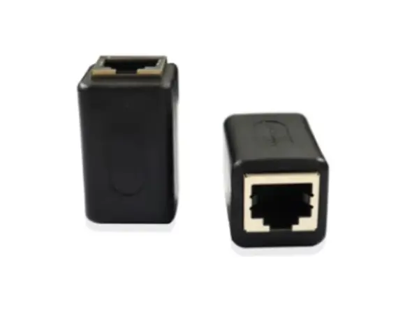 rj45 ethernet spojovaci konektor spojka black