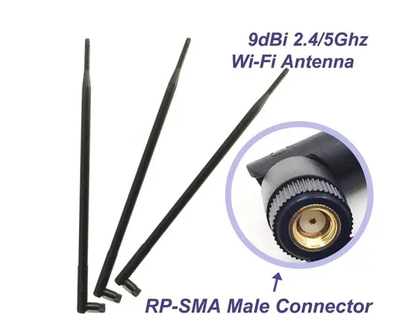 wifi antena 2,4/5ghz rp-sma-female 9dbi 39cm