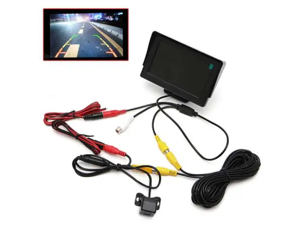 parkovaci set lcd 4,3" + kamera 4 led