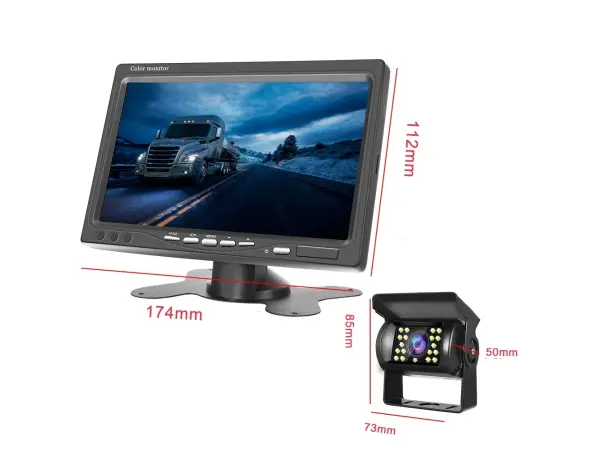 parkovaci system truck f0505c1-ahd, 2x 18ir led kamera s 7" lcd displejem na palubku