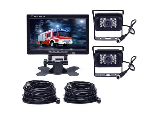parkovaci system truck f0505c1-ahd, 2x 18ir led kamera s 7" lcd displejem na palubku