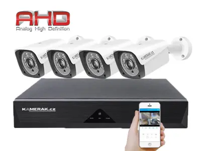4 kamerov� syst�m AHD WN4-60E mic 5Mpx