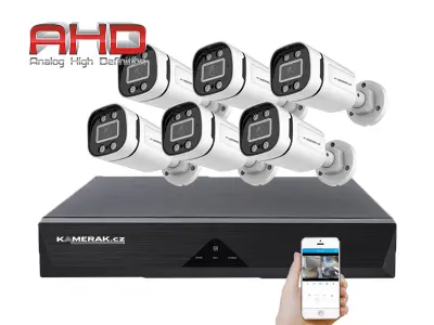 6 kamerov� AHD set AHD WN6-59E 5Mpx 