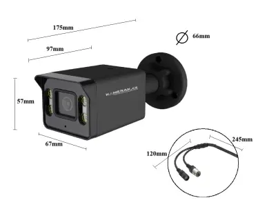 Venkovn� AHD kamera:�KAMERAK.cz AHD-57E 5MPx pro dohledov� syst�m