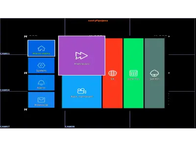 DVR 8CH XM-108-NC (AHD,IP,Analog), CZ menu