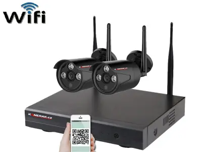 Bezdr�tov� 2 kamerov� syst�m WIP2-303C-Black  5MPx