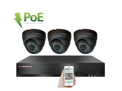 4K 3 kamerov� syst�m PoE IP XM-311D 8MPx