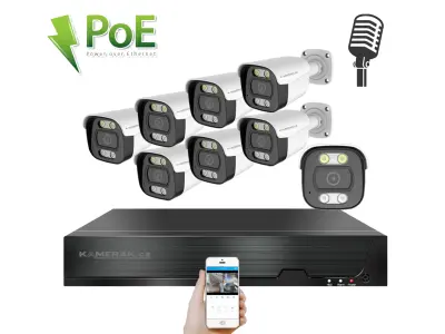 8 kamerov�  syst�m PoE IP XM-814B 4MPx