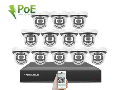 12 kamerov� IP syst�m 4K PoE IP XM-1212D 8MPx 