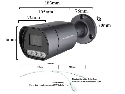 IP kamera  nab�dne z�znam ve 4MPx rozli�en�