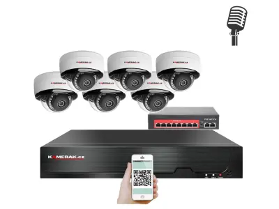 6 kamerov� IP syst�m IP XM-605B-Ext. 4MPx s extern�m PoE nap�jen�m