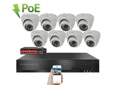 8 kamerov� IP syst�m 4K IP XM-802D-Ext. 8MPx s extern�m PoE nap�jen�m