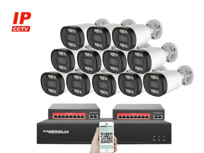 12 kamerov� IP syst�m IP XM-1213B-Ext. 4MPx s extern�m PoE nap�jen�m