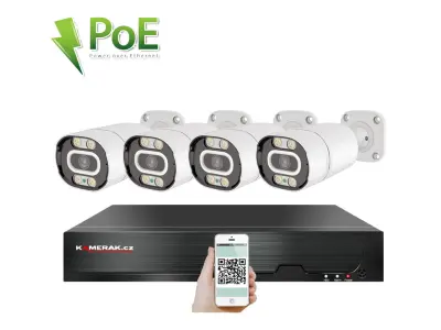 4 kamerov� syst�m PoE IP XM-403D 8MPx