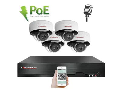 4 kamerov� syst�m PoE IP XM-405D 8MPx