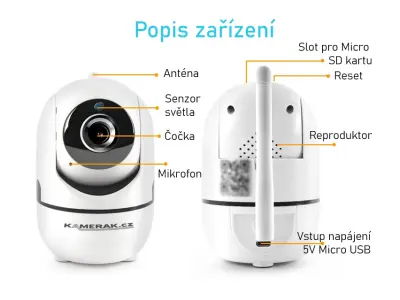 Wifi oto�n� IP kamera FullHD 1080P 2MP, TUYA TY-02 Ai