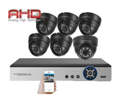 6 kamerov� AHD set HE6-52E 5Mpx  s mic. 5Mpx 1920p, H.265, CZ menu - 7390 K�