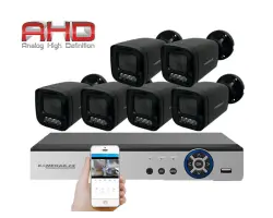 6 kamerov� AHD set HE6-56E 5Mpx 1920p, H.265, CZ menu - 8090 K�