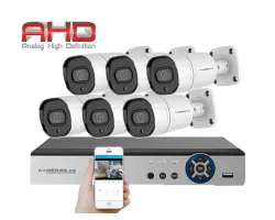 6 kamerov� AHD set HE6-63E 5Mpx 1920p, H.265, CZ menu - 8290 K�